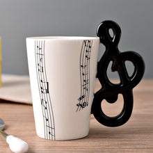 Load image into Gallery viewer, Creative Guitar Ceramic Cup Personality Novelty Music Note Milk Coffee Tea Cup Juice Lemon Mug Home Office Drinkware Unique Gift
